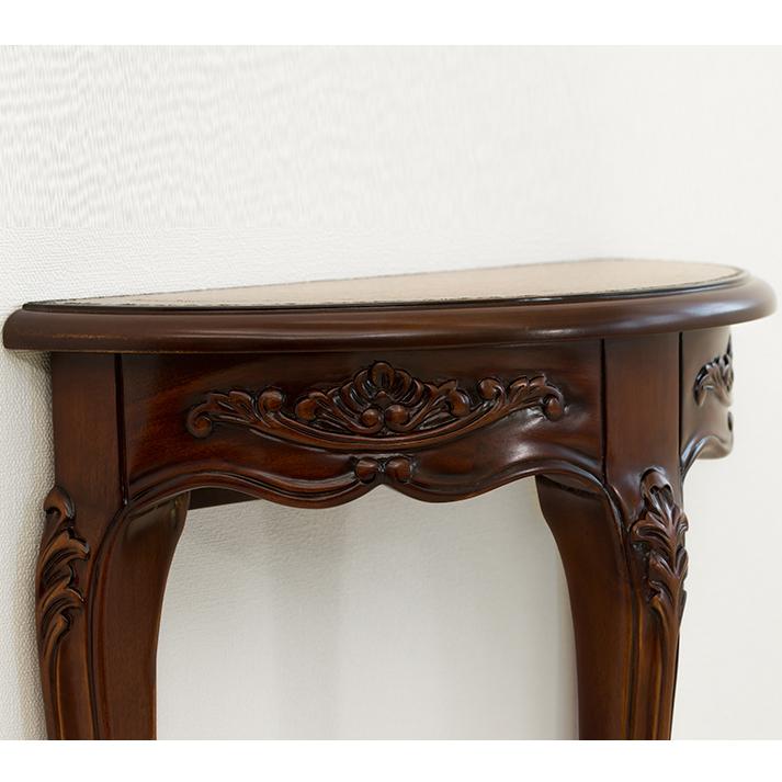 サイドテーブル幅100cmブラウン木製アンティーク調コンソール サイド