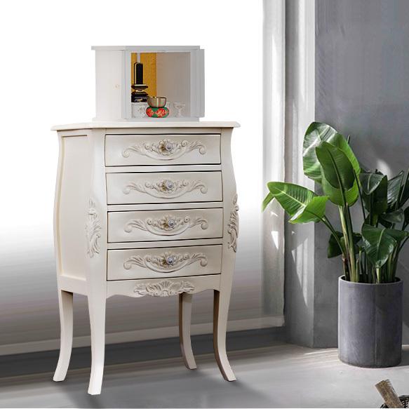 仏壇台 4段 ヨーロピアン 木製 アンティーク 猫脚 エレガント 姫家具