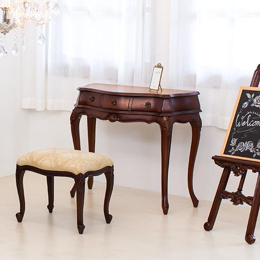 コンソールテーブル 高級 アンティーク 猫脚 ブラウン コンソール