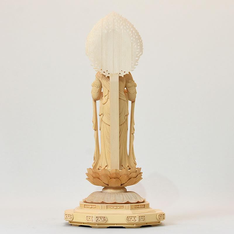 木彫り仏像 【大日如来立像】 桧木（ヒノキ） 立5.0寸 : 海宇工芸館