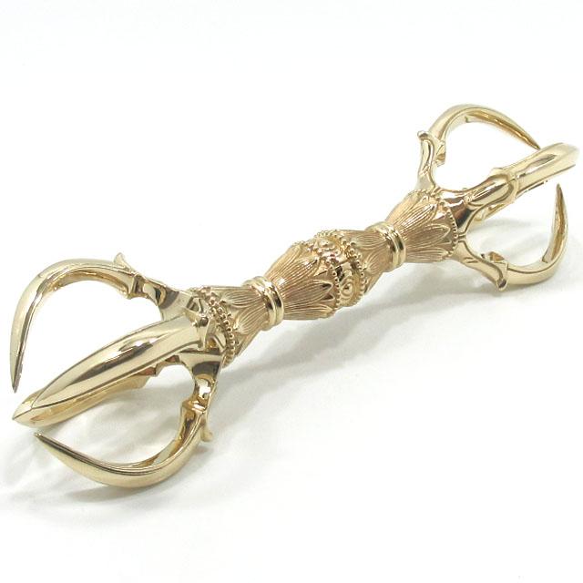 五鈷杵 金剛杵 バジュラ 密教法具 特大 仏具 約20cm 逸品 極上