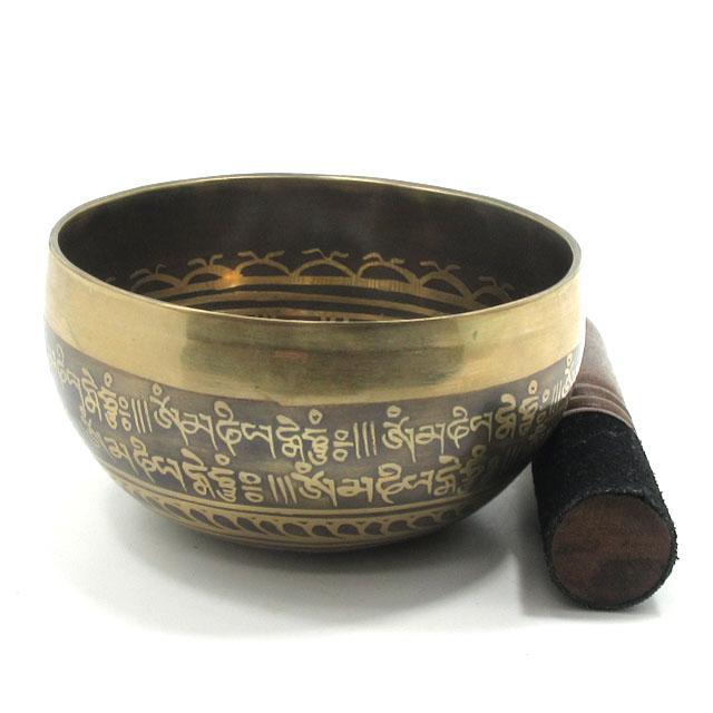 シンギングボウル 7メタル 直径約12．3cm 重さ約435g リン棒