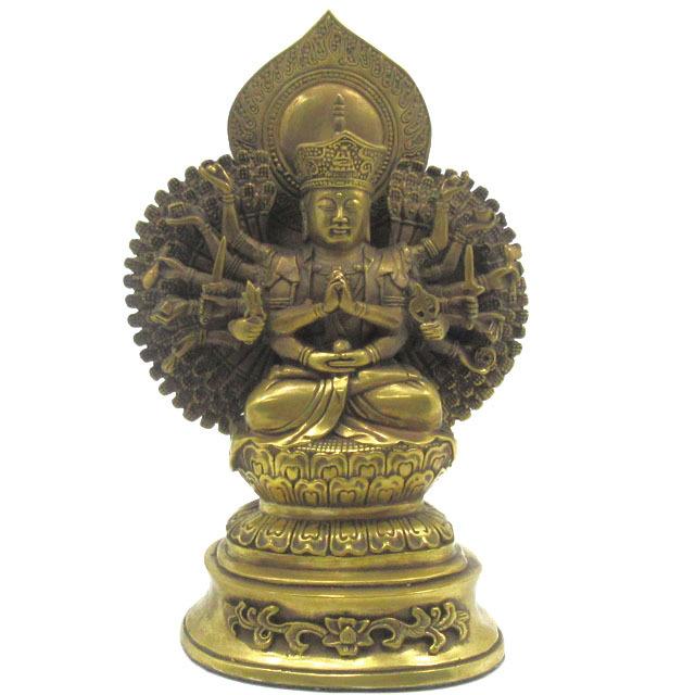 千手観音 菩薩 置物 仏像 観音様 インテリア 千手観音菩薩 仏様 菩薩像