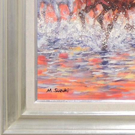 油彩　油絵　肉筆　ロルドの森　<Ｅ・T horbjorn> サイン額装有り 油彩 油絵 肉筆 ロルドの森 <E・T horbjorn> サイン額装有り 油彩