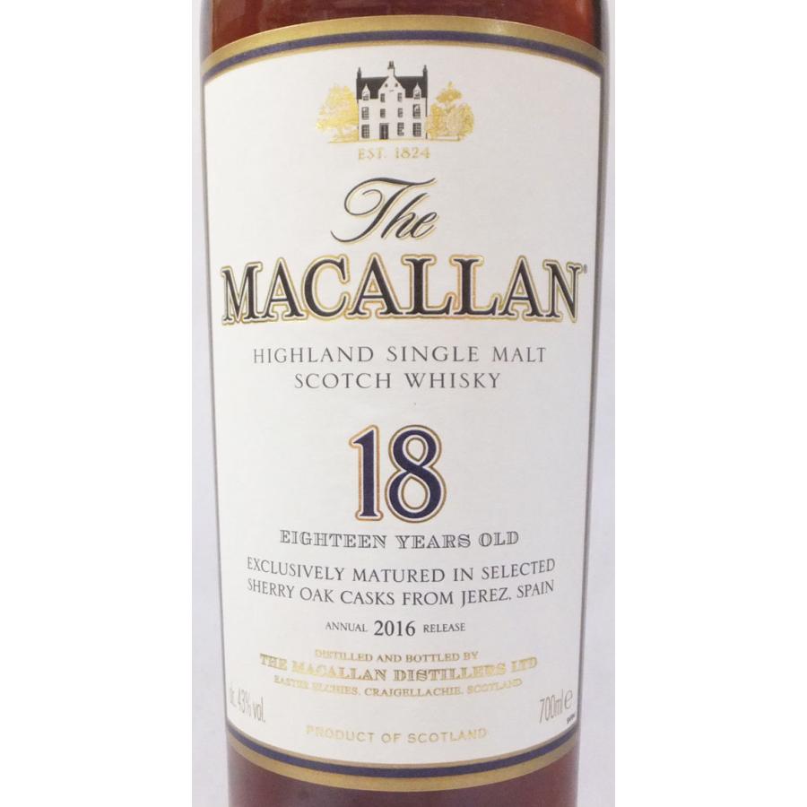 The Macallan 18年 ウイスキー 未開封 新品 Amazon.co.jp: ザ