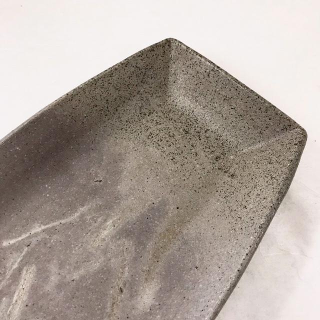 須恵器」舟形皿(大)/津軽金山焼 金山焼 陶器 日本製 手作り 記念品