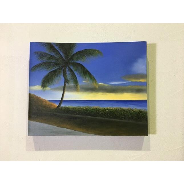 絵画バリ島ヤシの木とハンモック No.0508 絵画バリ島ヤシの木と