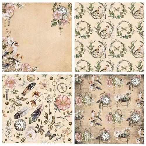 スクラップブッキング ペーパー 中性紙 アシッドフリー 6×6インチ 素材