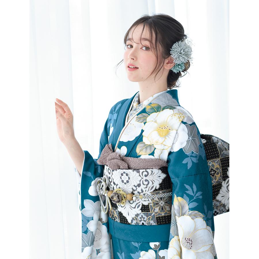 KP1781 振袖 身丈157cm 正絹 着物 成人式 KP1781 振袖 身丈157cm 正絹