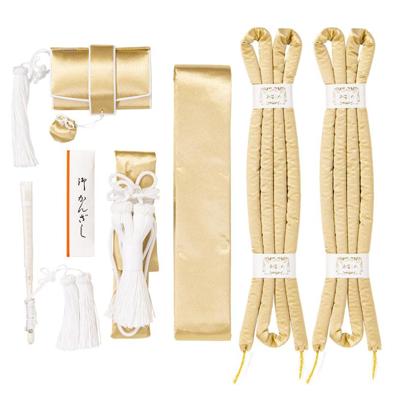 婚礼箱迫セット 花嫁小物 懐剣セット 6点 シャンパンゴールド 金 懐剣