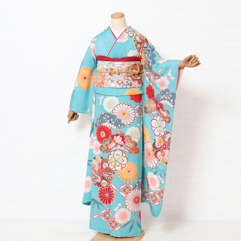 振袖 中古 フルセット リサイクル 正絹 格安 仕立て上がり 着物 成人式