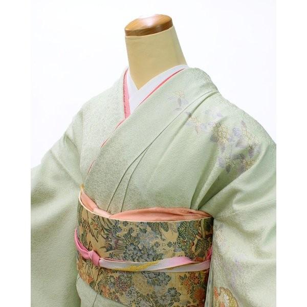 訪問着 着物 レンタル フルセット うす緑 シンプル 入学式 卒業式 お