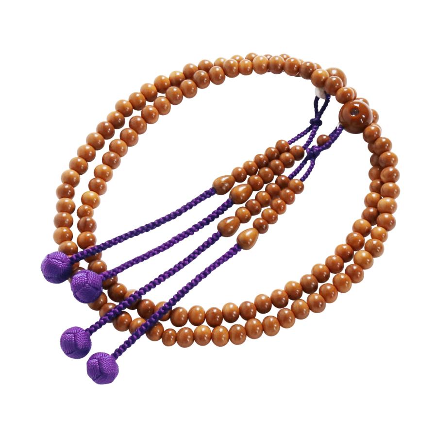 数珠 本連 正梅 尺二 丸玉 弘法大師 御尊像 レンズ入り 紫紺房 真言宗