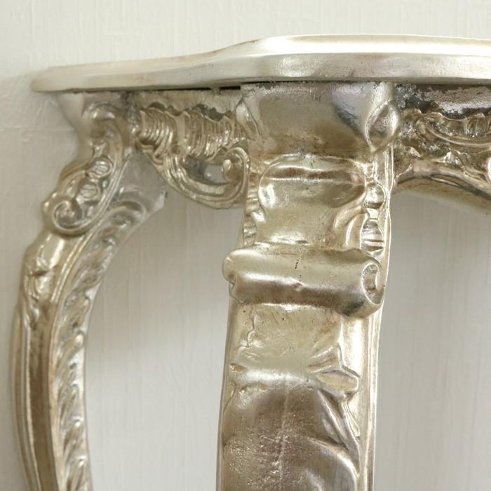 イタリア コンソール テーブル シルバー 85cm 花台 フラワースタンド