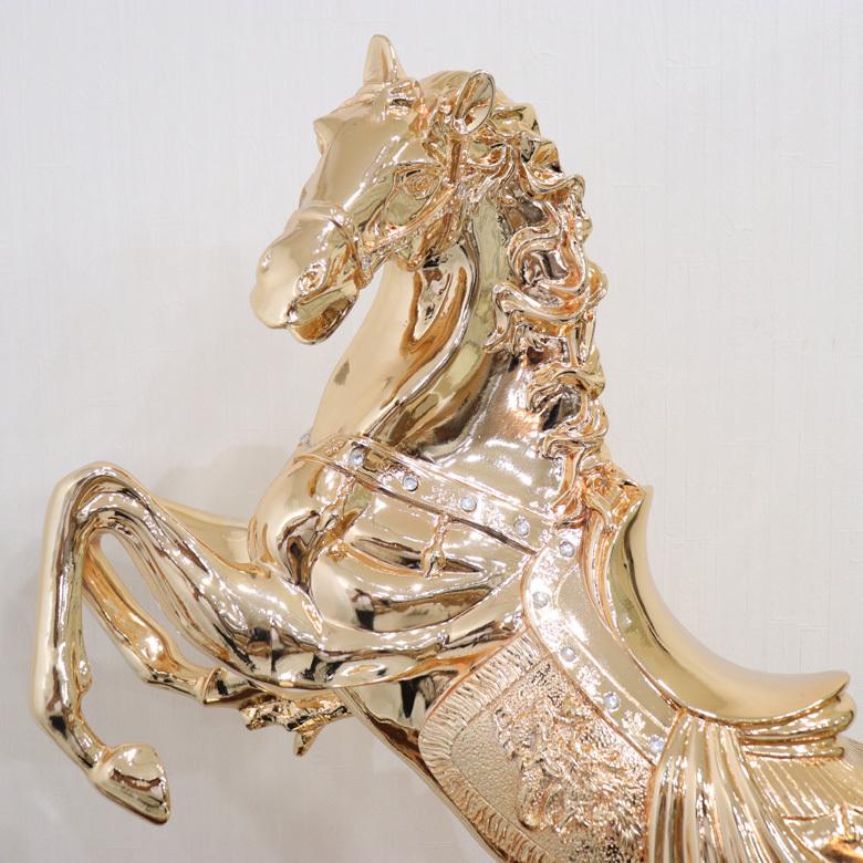 金色 九頭馬 豪華 躍動感 躍動的 置物 ゴールド 装飾品 開運 縁起物