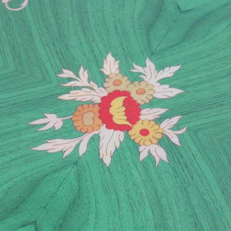 ティーテーブル グリーン イタリア 55cm 象嵌 カフェテーブル モザイク