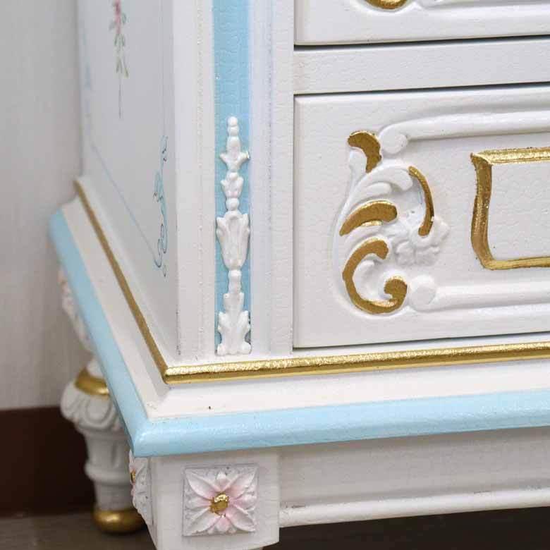 ロココ調 3段チェスト 山崎ページ ロココ調 3段チェスト 山崎ページ