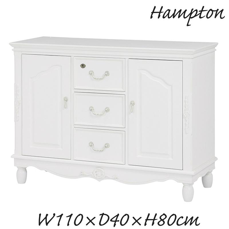 HAGiHARA（萩原） ローキャビネット 110cm幅 サイドボード ハンプトン