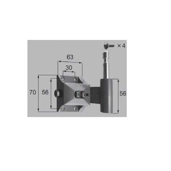 新日軽エクステリア部品 門扉 ヒンジ部品 持ち送り：75 角門柱用ヒンジ