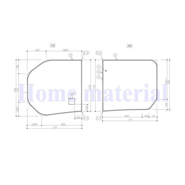 TOTO お風呂のふた 風呂ふた 組み合わせ式 2枚組みふた