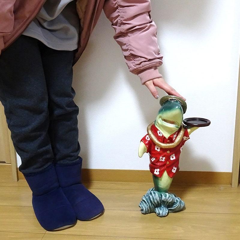 アメリカン レトロ 置物 かわいい サメ オブジェ Shark Waiter