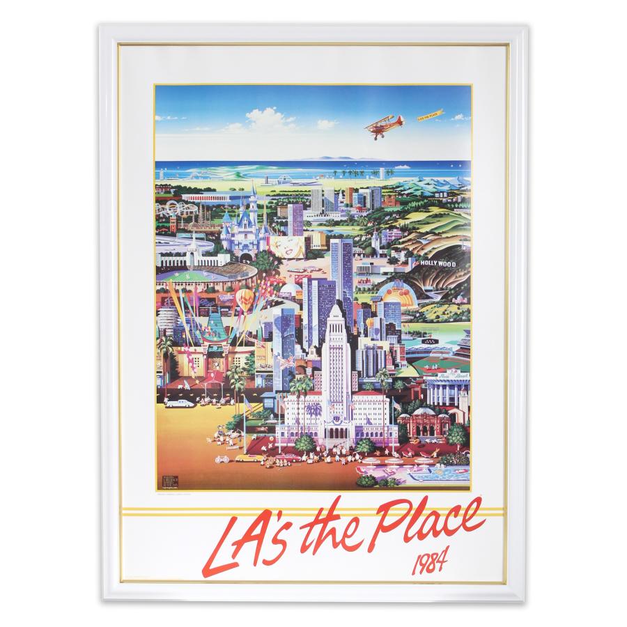 額入りポスター ヒロヤマガタ ＜CP HY39 LA's The Place 1984 ＞ 幅