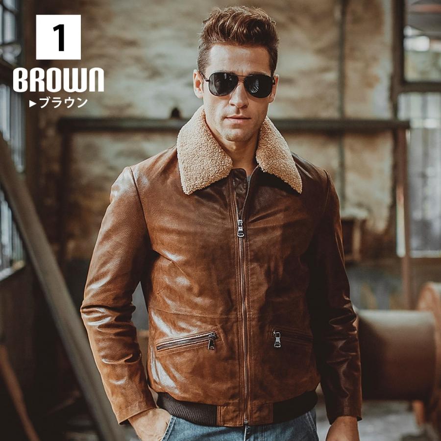 値下げ】本革レザージャケット 羊革 ブラウン 90年代 【公式通販】