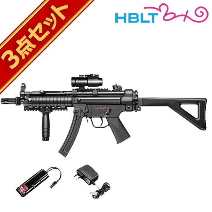 KG】MP5 RAS 電動ガン ブラック バッテリー・マガジン付き H&K MP5