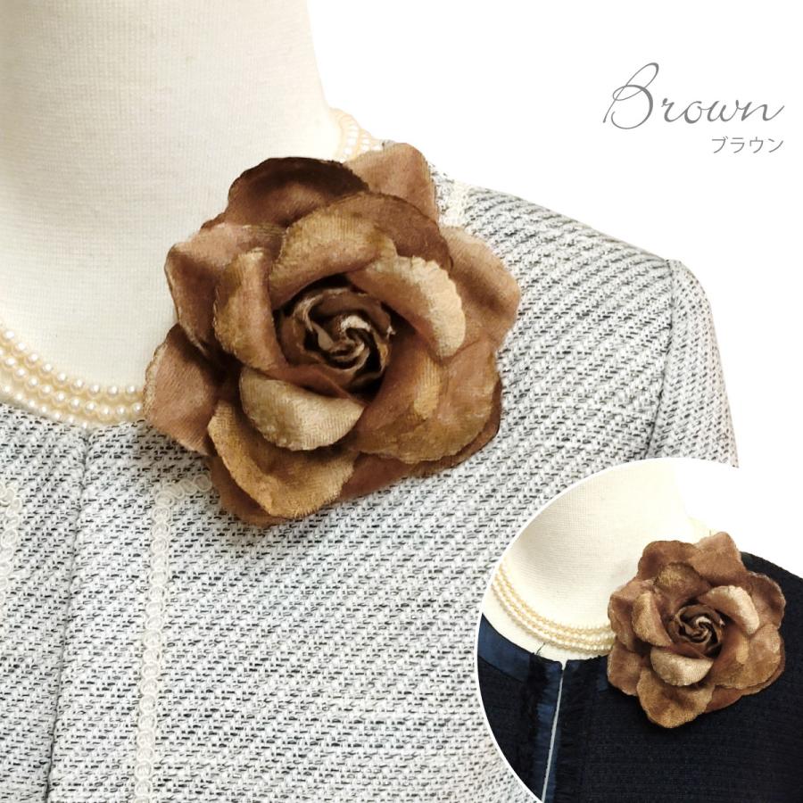 B アンティーク ヴィンテージ コサージュ 布花 ベロア