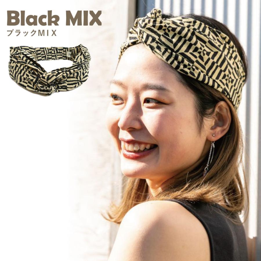 インド製 コットン 太幅 ヘアバンド ボヘミアン エスニック 伸びる