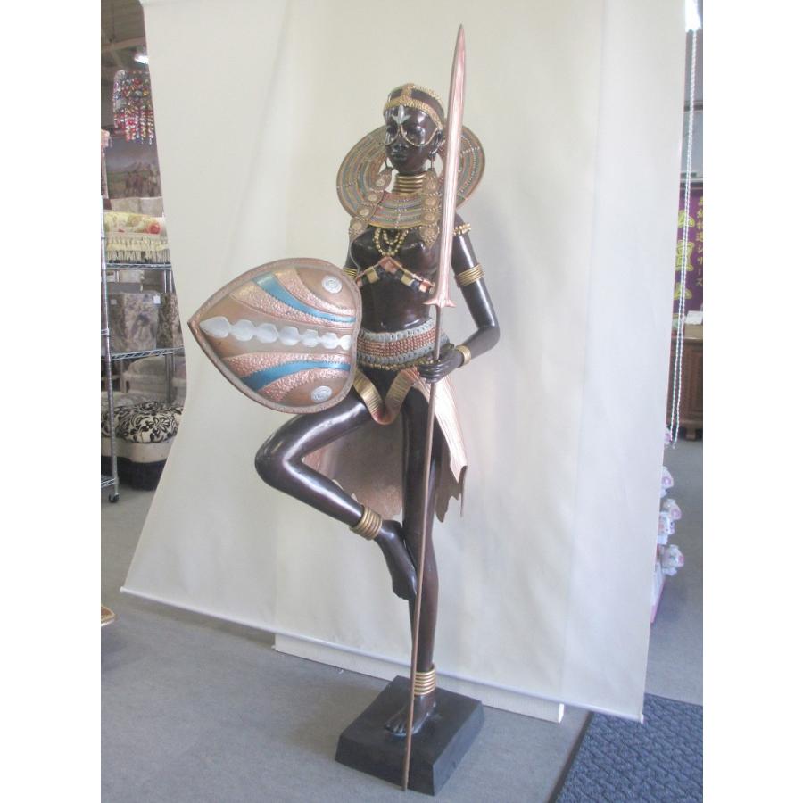 送料無料】【裸族女 ブロンズ像 青銅 銅像 唐金 大型 アフリカ 黒人