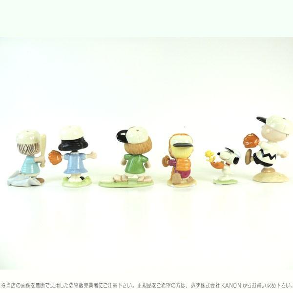 レノックス スヌーピー ピーナッツ ベースボール 野球 置物6点セット