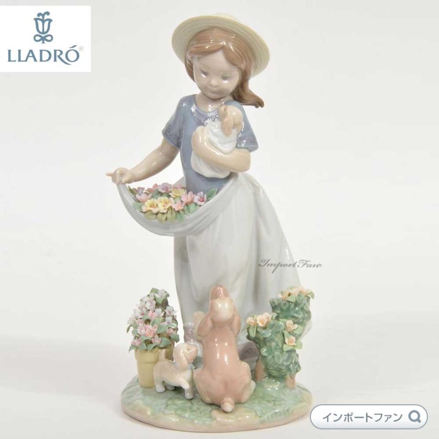 LLADRO（リヤドロ） 僕と遊ぼう 犬 イヌ 少女 置物 01006907 LLADRO