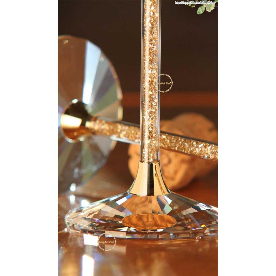 SWAROVSKI（スワロフスキー） シャンパン グラス ゴールデンシャドー