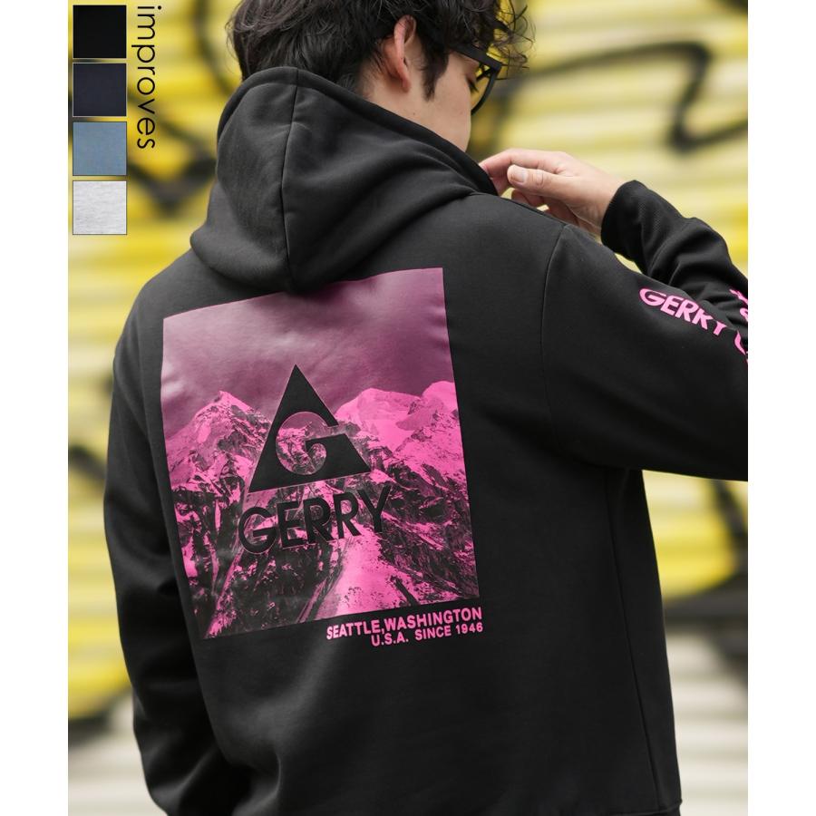 GERRY（ジェリー） パーカー メンズ 別注 ネオンカラー ボックスロゴ