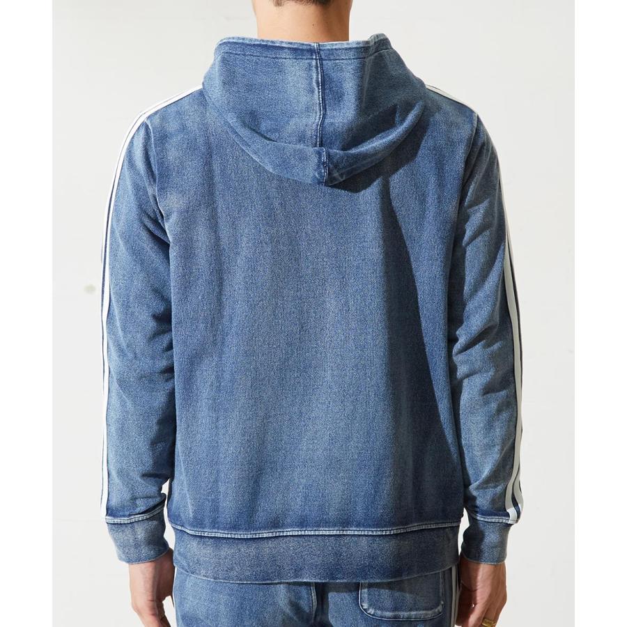 improves（インプローブス） スウェットデニム ライン パーカー メンズ