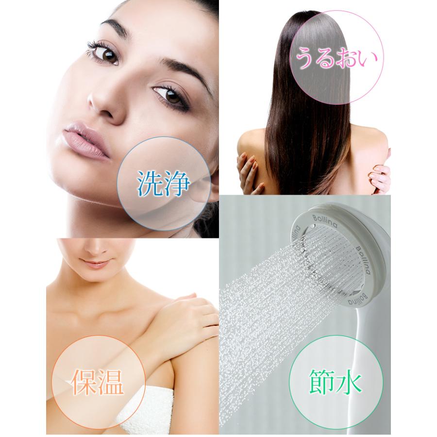 シャワーヘッド ボリーナワイド ウルトラファインバブル ホワイト TK