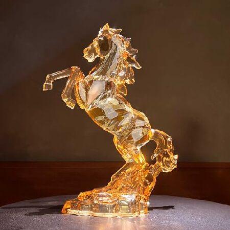 Daum クリスタルガラス 馬の頭部彫刻 オブジェ ケース付き Daum