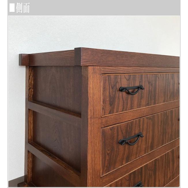 からくりタンス 和風 からくり箪笥 木製 からくりダンス 無垢 からくり