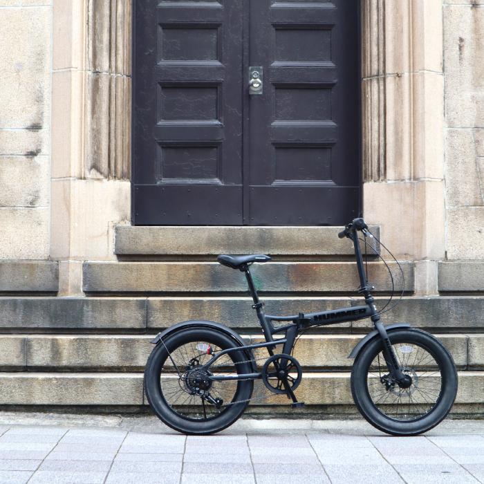 HUMMER 折りたたみ自転車 ブラック 20インチ 6段変速 ハマー HUMMER