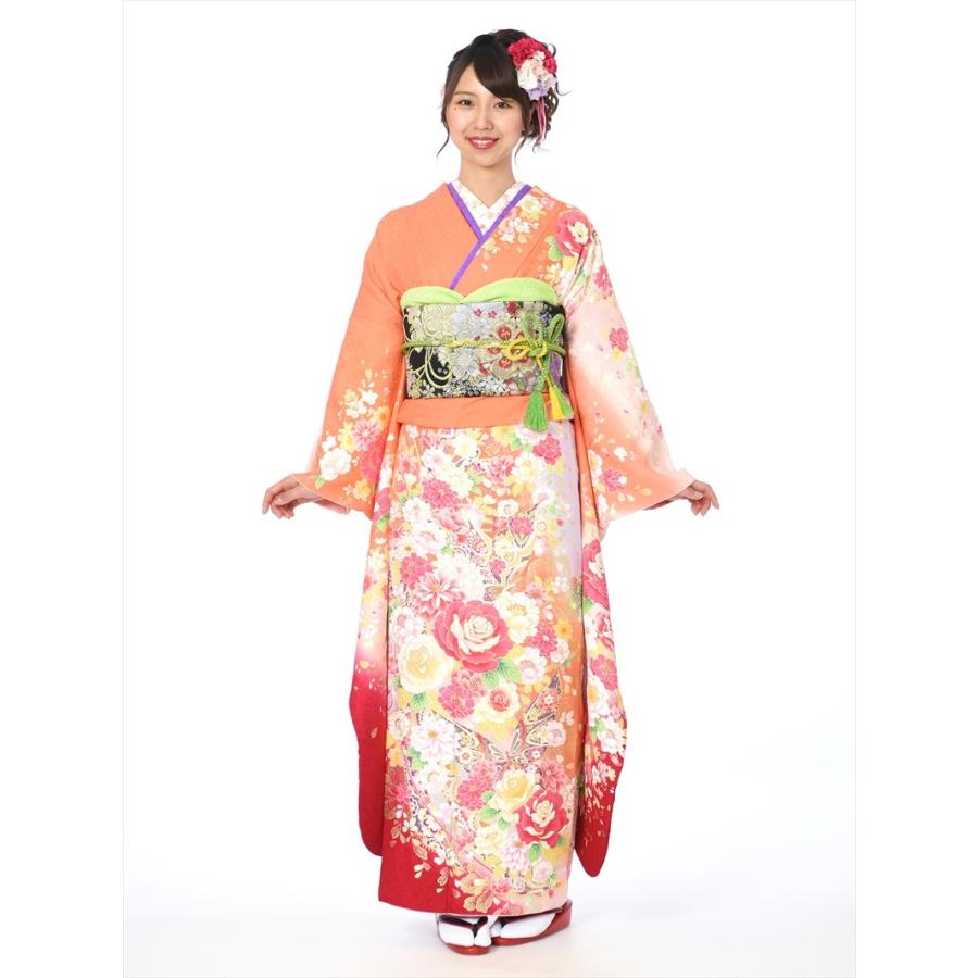 振袖 レンタル フルセット(2月〜12月上旬)8AC490/正絹/着物/結婚式