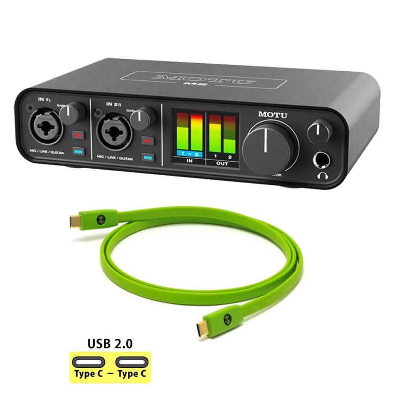 MOTU M2 + OYAIDE製高品質USBケーブルセット (Type C to 1.0m