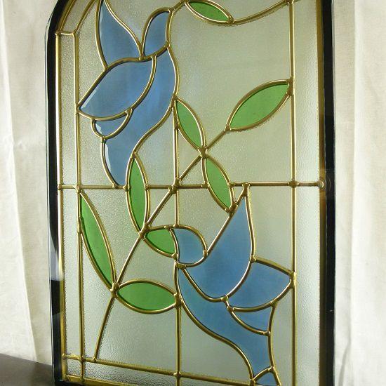 本格手作り高級ステンドグラス ステンド グラス ガラス三層デザイン