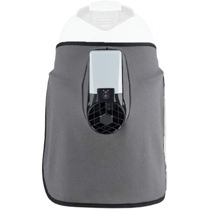 トーヨーセフティー 防厚タレ付ヘルメット取付式送風機 Windy3プラス