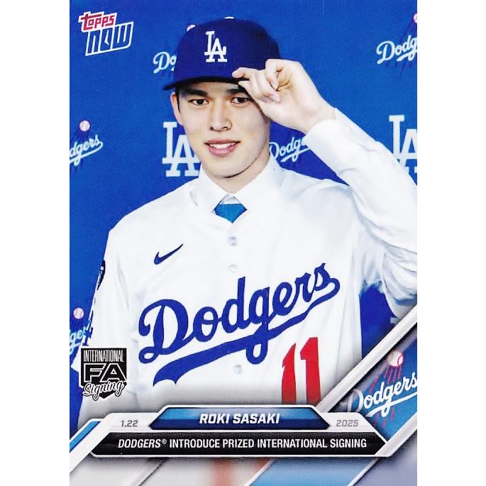 NEW]OS-16【佐々木朗希(ROOKIE)/ドジャース】2024 MLB TOPPS NOW