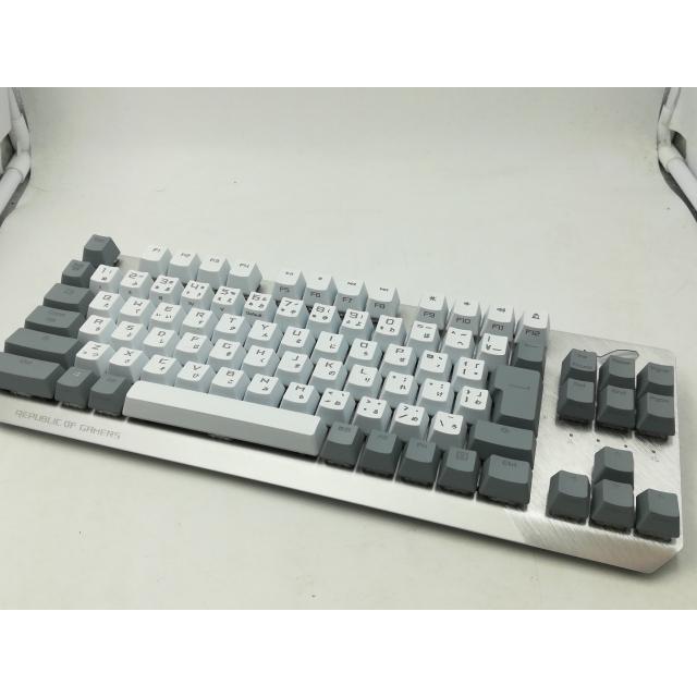 中古】ASUS ROG Strix Scope NX TKL Moonlight White 赤軸 [White/Gray