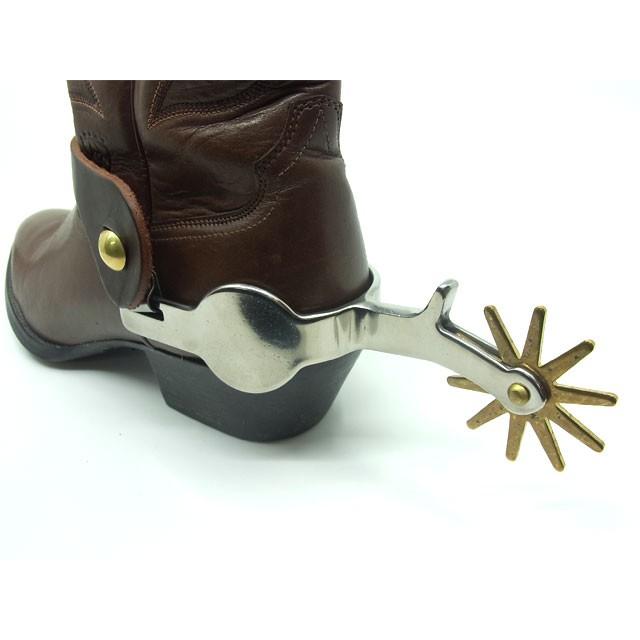 USA シンプル プレーン スパー シルバー×ゴールド メンズ 拍車 輪拍 2