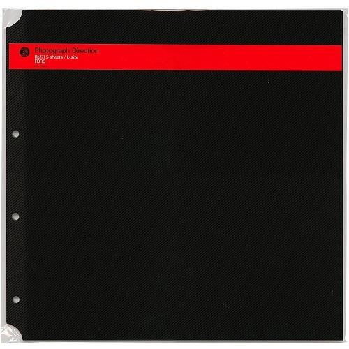 PD フォトアルバム リング Lサイズ 専用リフィル 粘着タイプ 5枚入