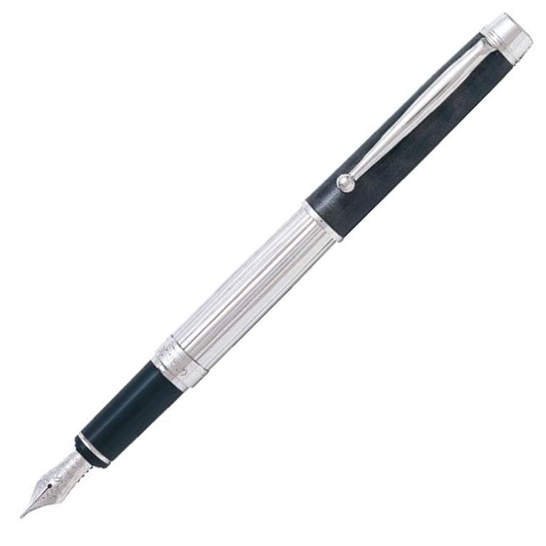 グランセ 【廃番品・在庫限り】PILOT 万年筆 ブラック＆グレー 細字