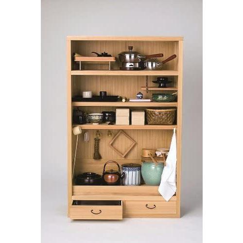 茶道具】水屋道具 置水屋(大) 網代/柾 水屋-1,2 : 創業大正七年 お茶の